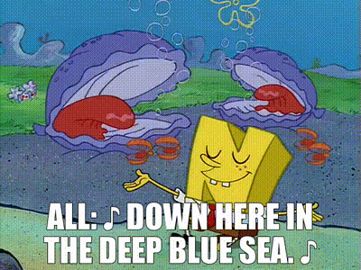 SpongeBob Singing All Down Here
