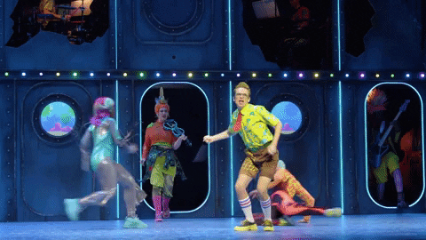 Spongebob Singing Jumping GIF