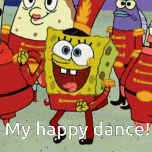 Spongebob Singing My Happy Dance GIF