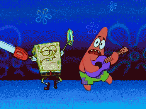 Spongebob Singing Rocking GIF