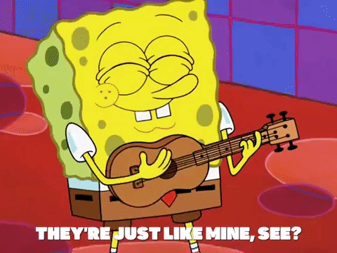 Spongebob Singing They're Just Like Mine GIF