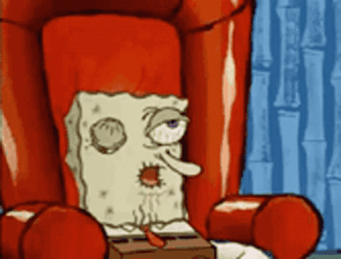 SpongeBob Sitting in a Chair