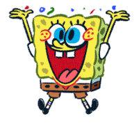Spongebob Spongebob Confetti Sticker GIF