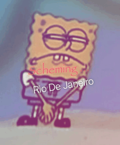 Spongebob Square Pants Scheming GIF