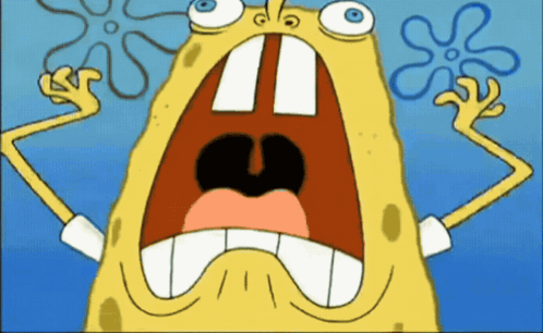 SpongeBob SquarePants Character With Mouth Open GIF