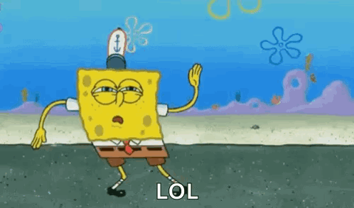 Spongebob Squarepants Dancing Saying Lol