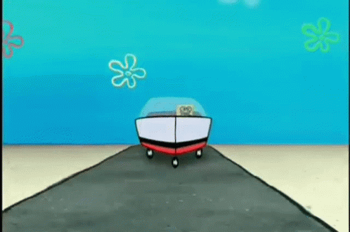 SpongeBob SquarePants Driving Car GIF