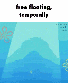 Spongebob Squarepants Free Floating Temporarily GIF