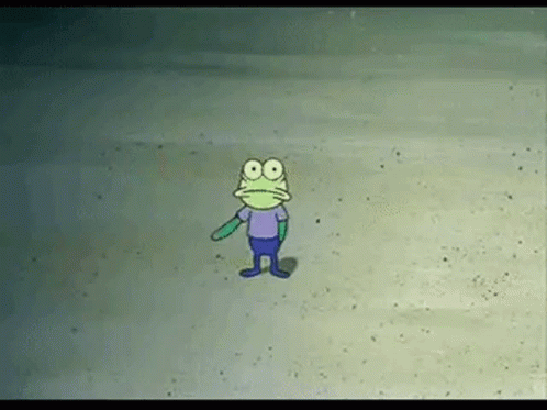 SpongeBob SquarePants Frog on Beach