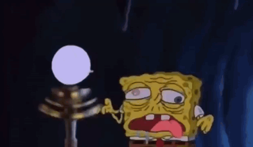 SpongeBob SquarePants Holding Purple Ball GIF