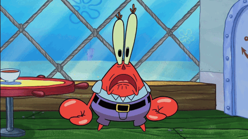 SpongeBob SquarePants In Front Of Fence GIF