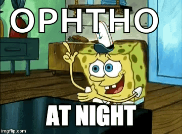Spongebob Squarepants Is Sitting On A Couch In A Living Room And Pointing Up At The Sky . GIF