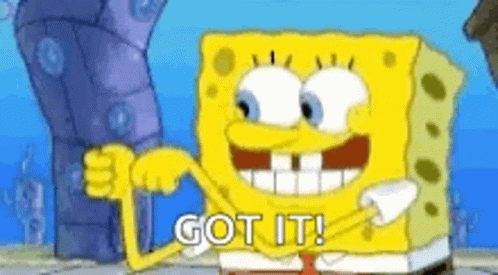 Spongebob Squarepants Is Smiling And Giving A Thumbs Up . GIF