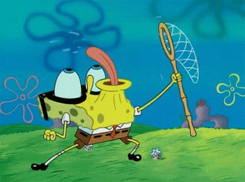 Spongebob Squarepants Jelly Fishing GIF