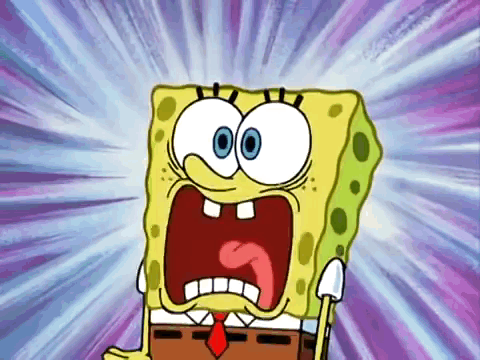 SpongeBob SquarePants Mouth Wide Open GIF