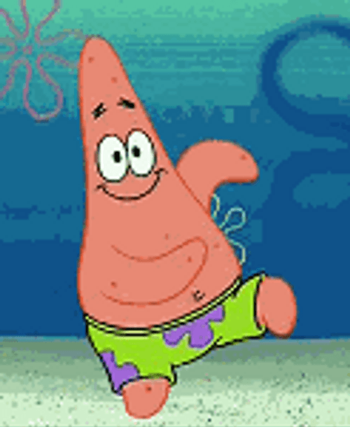 Spongebob Squarepants Patrick Star Happy Dance GIF