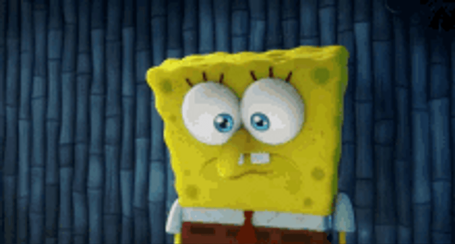 Sad Spongebob Squarepants Looking Out The Window GIF