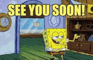 SpongeBob SquarePants Saying See You Soon GIF