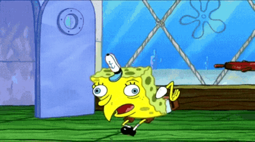 SpongeBob SquarePants Shocked Expression