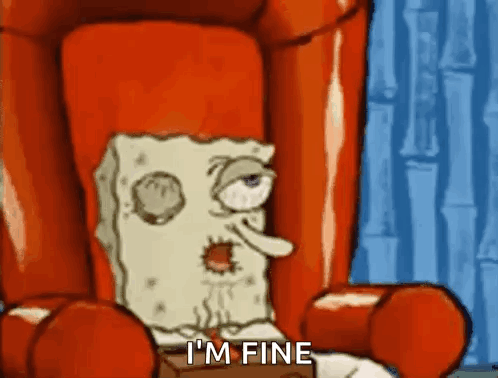 Spongebob Squarepants Sitting In Red Chair GIF