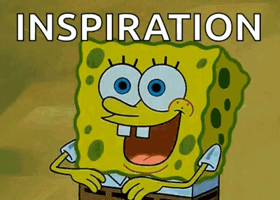 Spongebob Squarepants Smiling Holding Box Saying Inspiration GIF
