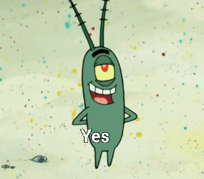 SpongeBob SquarePants Smiling Says Yes