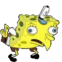 SpongeBob SquarePants with Banana on Head