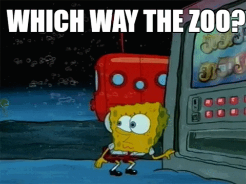 SpongeBob Standing By Vending Machine GIF