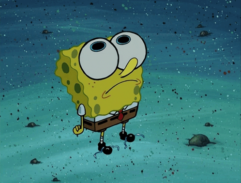 SpongeBob Standing in Ocean