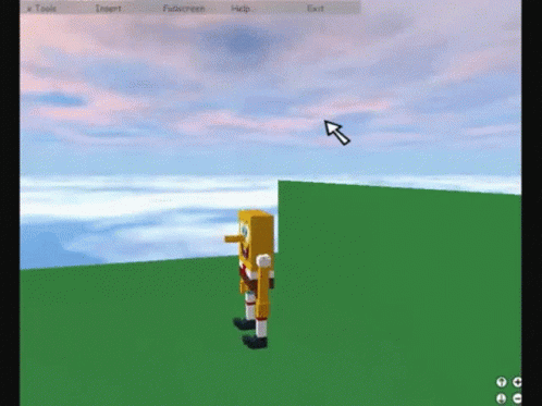 SpongeBob Standing on Grassy Field