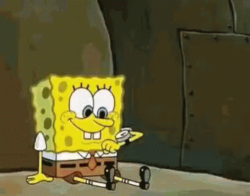 Spongebob Stuck In Mail Box GIF