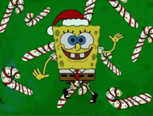 Spongebob Sunday Christmas Dance GIF