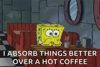 Spongebob Sunday Hot Coffee GIF