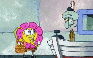 Spongebob Throwing Confetti GIF