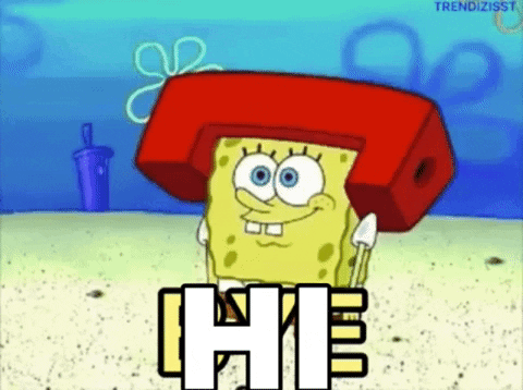 Spongebob Waving Hi GIF
