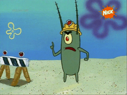 SpongeBob Wearing Hard Hat Giving Thumbs Up
