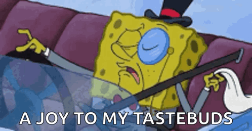 SpongeBob Wearing Top Hat and Glasses