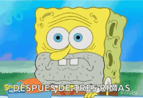 SpongeBob With Beard Después de Tres Rimas