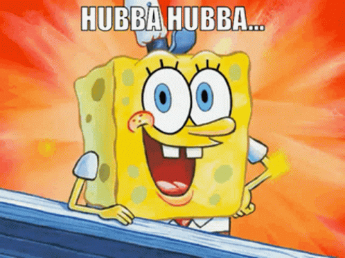 SpongeBob With Hubba Hubba GIF