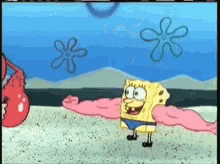 SpongeBob With Long Pink Tongue GIF
