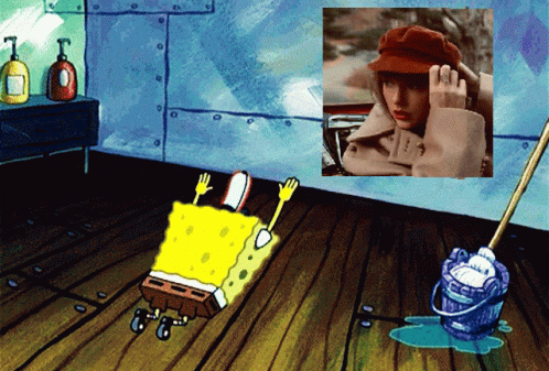 SpongeBob With Taylor Swift Poster GIF