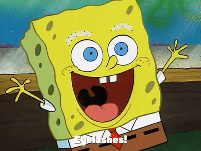 Spongebob Without Eyelashes GIF