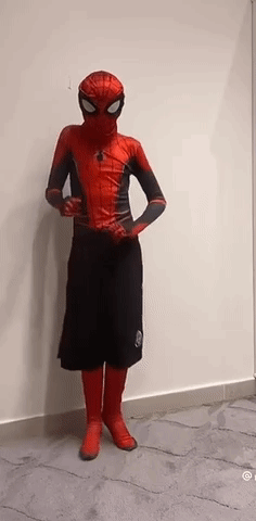 Spooderman Crazy Dance Move GIF