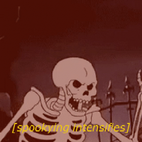 Spookying Intensifies Spooky Skeleton GIF