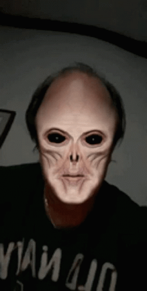 Spooky Alien Filter GIF
