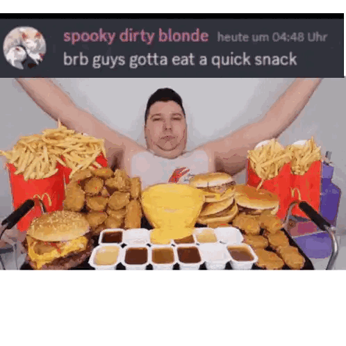 Spooky Blonde Brb Quick Snack