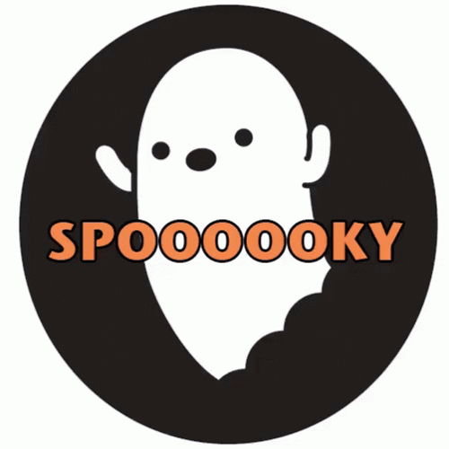Spooky Floating Ghost Animation GIF