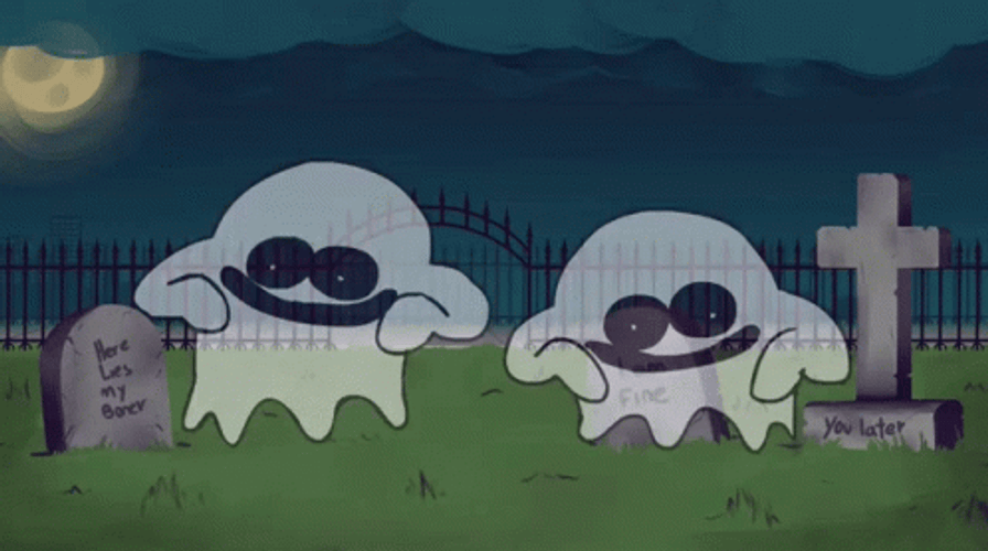 Spooky Month Dance By The Ghosts GIF