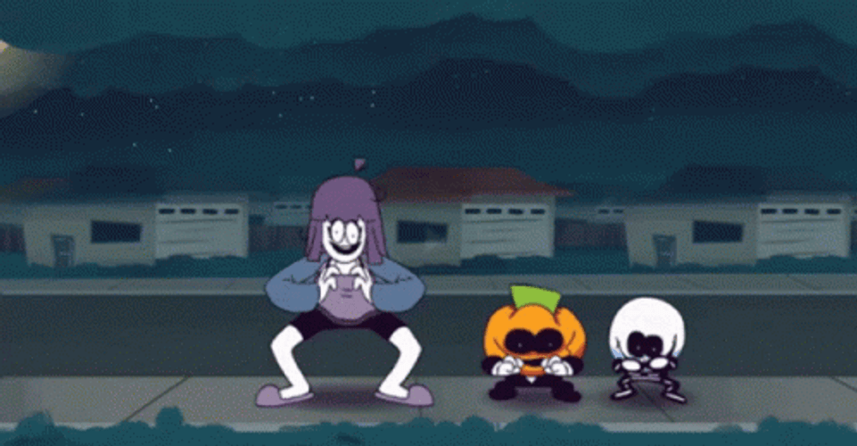 Spooky Month Dance Together GIF