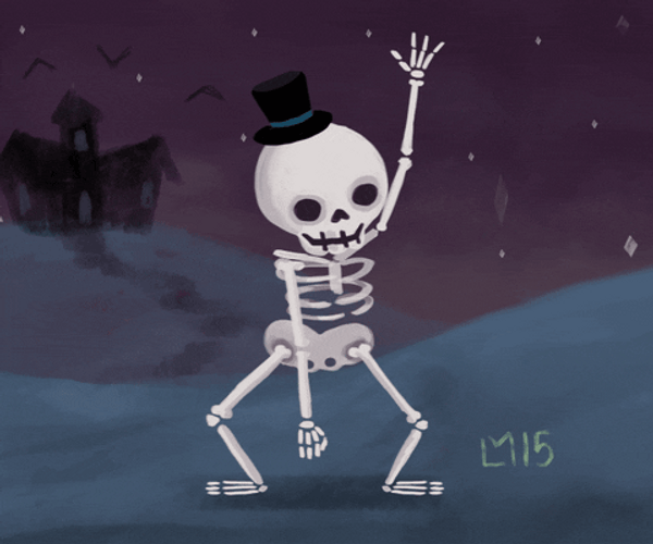 Spooky Month Animated Dancing Clown Meme GIF